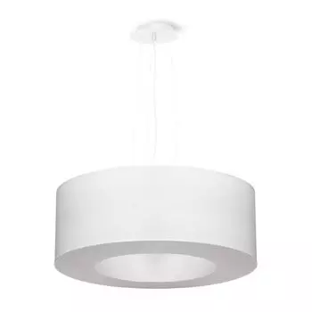 Люстра SATURNO 50 белая 5xE27 60Вт ткань, ПВХ, сталь 112x50x50см Sollux Lighting
