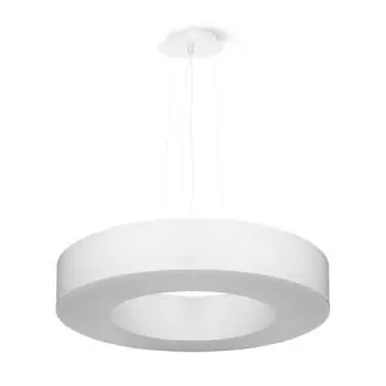 Люстра SATURNO SLIM 50 белая 5xE27 60Вт ткань, ПВХ, сталь 102x50x50см Sollux Lighting