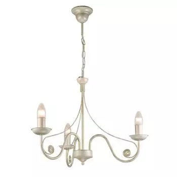 Люстра в деревенском стиле, белый шебби-шик, металл, 3 лампы, элегантный подвесной светильник KELSIE для обеденного стола, гостиной Licht-Erlebnisse