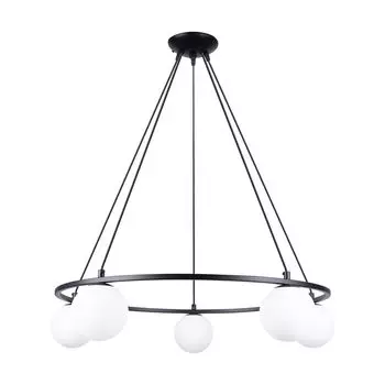 Люстра YOLI 5 5xG9 8W сталь/стекло 98x80x80см Sollux Lighting, черный
