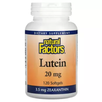 Лютеин, 20 мг, 120 мягких таблеток, Natural Factors