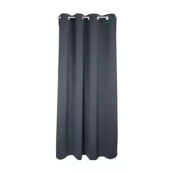 Люверсы для штор блэкаут, синие шторы, непрозрачные шторы Ш/В 140x245 см, однотонные Haus und Deko, серый
