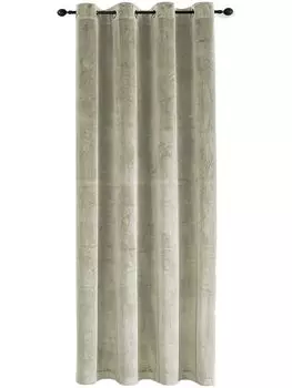 Люверсы для штор песочно-бежевый блэкаут 140х245 см бархатные мягкие непрозрачные шторы Haus und Deko