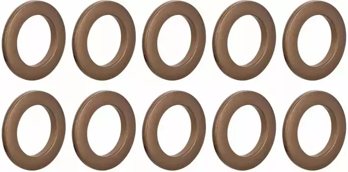 Люверсы Good Life для ткани "Live" (10 шт. в упаковке) для декорирования шторных тканей 4х4 см, медный