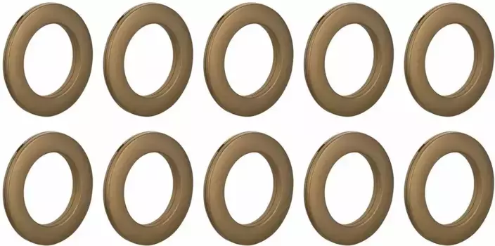 Люверсы Good Life для ткани "Live" (10 шт. в упаковке) для декорирования шторных тканей 2,4х2,4 см, цвет antikmessingfarben