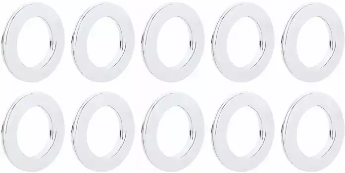 Люверсы Good Life для ткани "Live" (10 шт. в упаковке) для декорирования шторных тканей 2,4х2,4 см, цвет transparent