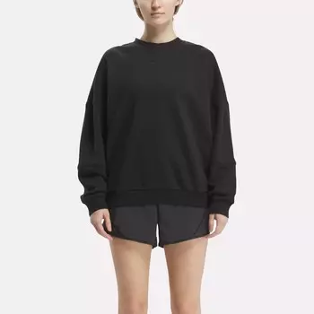 Lux Oversized Crew Толстовка Reebok, черный