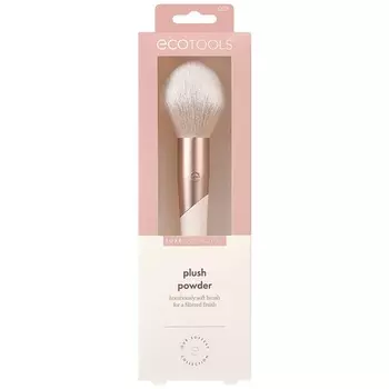 Luxe Plush Foundation и кисть для румян-бронзаторов для пудрового макияжа — экологически чистый, розовый, роскошный и гламурный, Ecotools