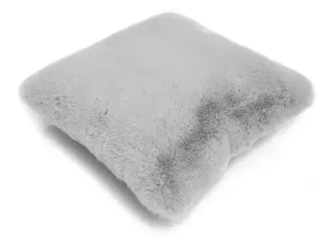 LUXOR живая меховая подушка "Декоративная подушка Новара", искусственный мех, квадратная, 40х40 см, очень мягкая, с наполнителем, гостиная LUXOR living, серый
