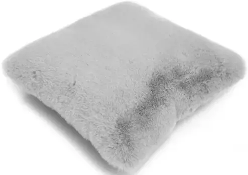 LUXOR живая меховая подушка "Декоративная подушка Новара", искусственный мех, квадратная, 40х40 см, очень мягкая, с наполнителем, гостиная LUXOR living, цвет silber + Felloptik