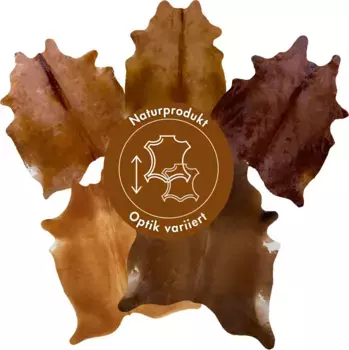 LUXOR живой меховой коврик "Коровья кожа", в форме меха, натуральная кожа, натуральный продукт - поэтому каждый мех уникален LUXOR living 130х190 см, коричневый