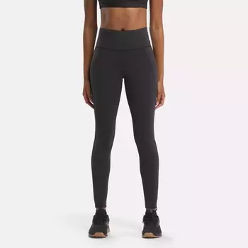 Люксовые леггинсы с высокой посадкой Reebok, черный