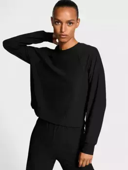 LUXRib Пуловер с круглым вырезом Vsx, черный