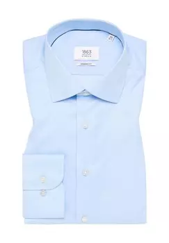 Luxury Shirt Деловая рубашка, современный крой, саржа, мужская ETERNA, цвет 10 Hellblau