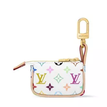 LV x TM Микро-сумка с монограммой, многоцветная Louis Vuitton, белый