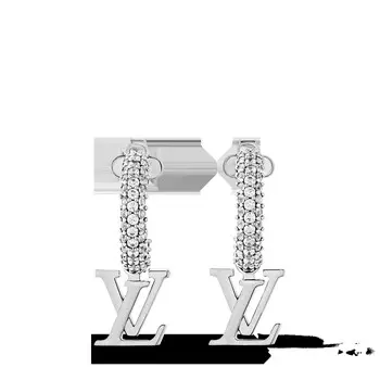LV Знаковые серьги Louis Vuitton, серебряный