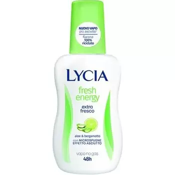 Lycia, Бесцветный антиперспирант NoGas Extra, свежесть 48 часов, 75 мл