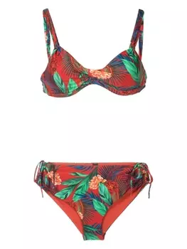 Lygia & Nanny бикини Marcela с цветочным принтом, красный