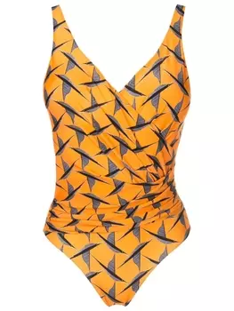 Lygia & Nanny драпированный купальник Masa, оранжевый