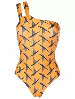Lygia & Nanny купальник Miusha на одно плечо, оранжевый