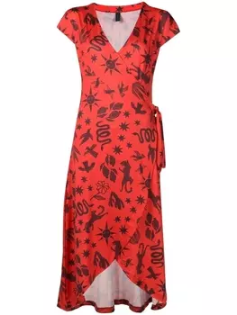 Lygia & Nanny платье-футболка Falco Estampado, коричневый