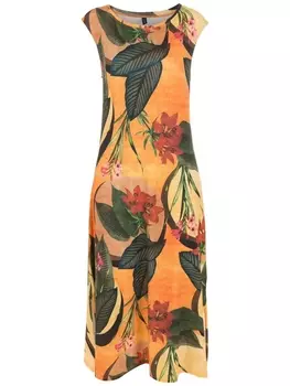 Lygia & Nanny платье миди с цветочным принтом, желтый