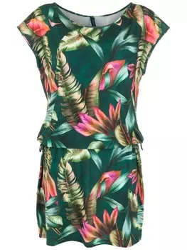 Lygia & Nanny платье с поясом и принтом, зеленый