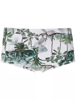 Lygia & Nanny плавки Parati с принтом, белый