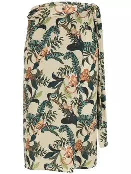 Lygia & Nanny юбка Orixa с принтом, нейтральный цвет