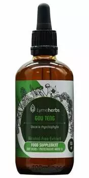 Lymeherbs, Гоу Тенг (Uncaria rhynchophylla) безалкогольный экстракт 1:1, 100мл