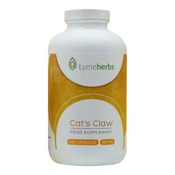 Lymeherbs, Кошачий коготь 500мг, 500 капсул