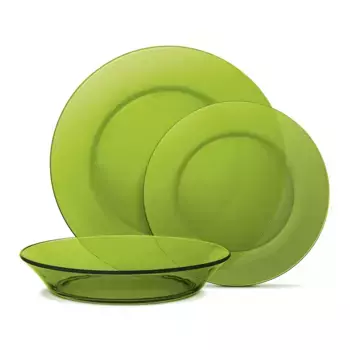 Lys Duralex Посуда, 18 предметов, зеленый