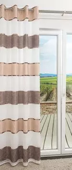 Lysel - шарф с петельками Lysel #1W Fokka размером (Ш х В): 140см х 225см цвета слоновой кости/бежевого цвета., бежевый