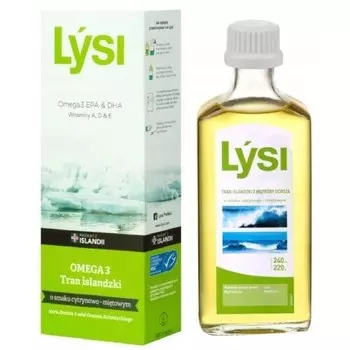 Lysi Omega 3 Масло печени исландской трески 240мл Inna Marka