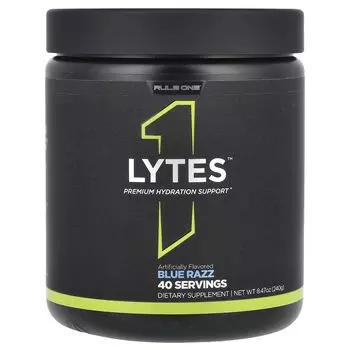 Lytes, Blue Razz, 8,47 унции (240 г) Rule One Proteins