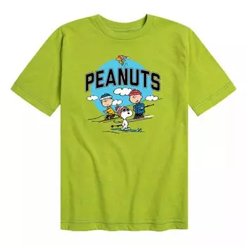 Лыжная футболка Peanuts для мальчиков 8–20 лет Licensed Character, зеленый