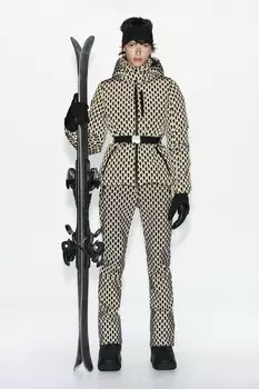 Лыжная коллекция брюки расклешенные с технологией recco, защита от воды и ветра ZARA, напечатано