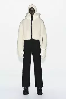 Лыжная коллекция heiq xreflex recco technology куртка из искусственной овчины ZARA, экрю