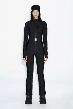 Лыжная коллекция комбинезон с защитой от воды и ветра recco technology ZARA, черный
