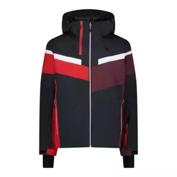 Лыжная куртка CMP "33W0827-L931 MAN JACKET FIX HOOD PETROL", с капюшоном, антрацит