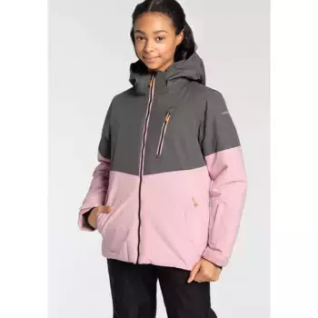 Лыжная куртка Icepeak «K SKIJACKE LANETT», с капюшоном и изящной надписью-логотипом, цвет lavender