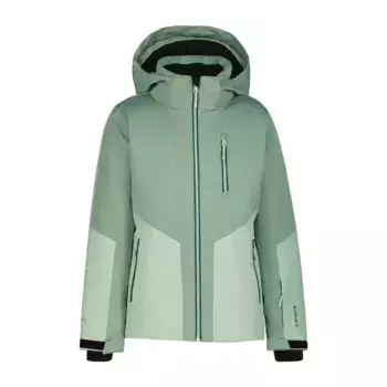 Лыжная куртка Icepeak «K SKIJACKE LANETT», с капюшоном и изящной надписью-логотипом, цвет ALOE