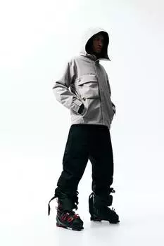 Лыжная куртка из stormmove свободного кроя H&M, бежевый