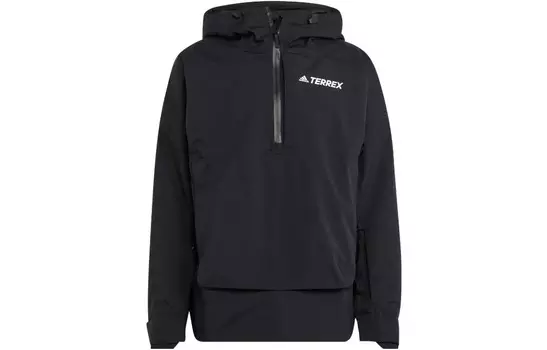 Лыжная куртка мужская черная Adidas, черный