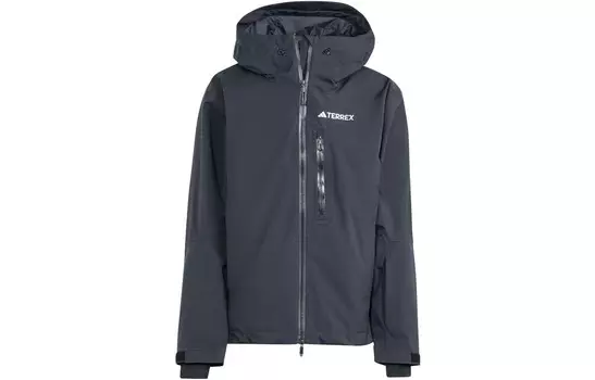 Лыжная куртка мужская черная Adidas, черный