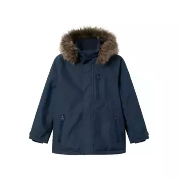 Лыжная куртка Name It «NKMSNOW10 SKI JACKET SOLID FO NOOS», с капюшоном, цвет Dark Sapphire