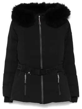 Лыжная куртка с поясом Yves Salomon, черный