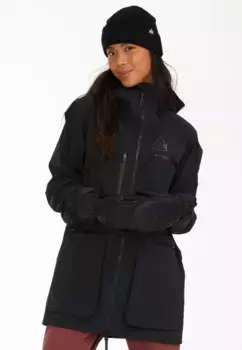Лыжная куртка SOS "Сильвертон" с водоотталкивающим покрытием, черный