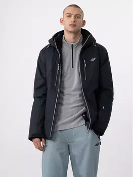 Лыжная куртка стандартного кроя 4F, черный