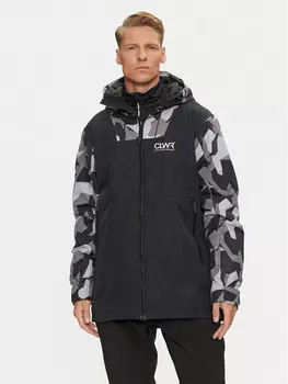 Лыжная куртка стандартного кроя Colourwear, черный